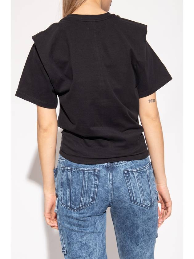 Isabel Marant ‘Zelikia’ T-shirt, Women's, Black - ISABEL MARANT - BALAAN 4