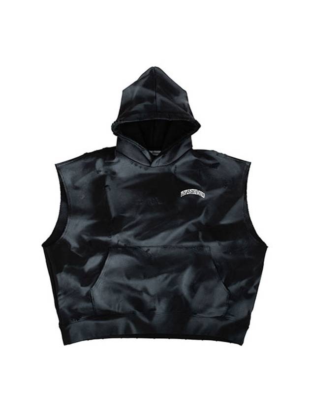 Damage Hooded Vest Black - PEOPLE OF THE WORLD - BALAAN 2