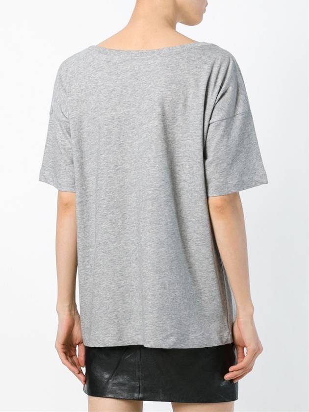 Lauren round neck tshirt gray G28WP860 A3 - GOLDEN GOOSE - BALAAN 4