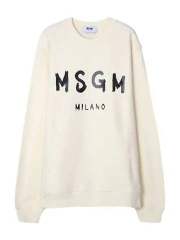 brushed logo sweatshirt - MSGM - BALAAN 1