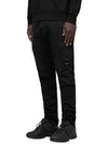 Stretch Sateen Ergonomic Lens Cargo Straight Pants Black - CP COMPANY - BALAAN 3