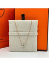 Mini Pop H Pendant Necklace Rose Gold - HERMES - BALAAN 2