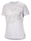 Women's Bird Cotton Short Sleeve T-Shirt White - ARC'TERYX - BALAAN 1