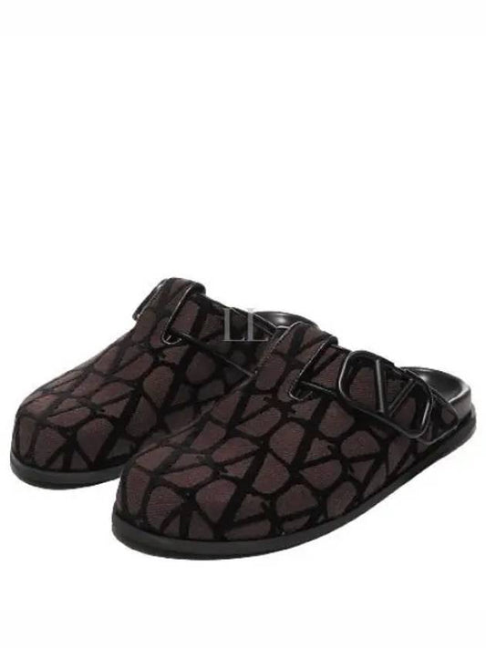 Monogram Mule Slippers Brown - VALENTINO - BALAAN 2