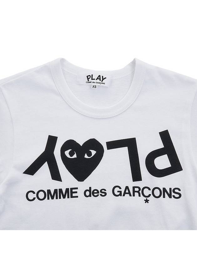 Women's Reverse Logo T-Shirt AZ P1T067 051 WHITE - COMME DES GARCONS - BALAAN 3