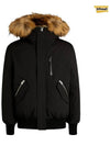 Dixon Nordic Tech Down Natural Fur Bomber Jacket Black - MACKAGE - BALAAN 3