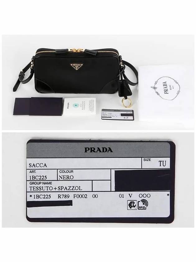 1BC225 R789 F0002 Re edition 2002 nylon Brushed Leather Small Shoulder Bag - PRADA - BALAAN 7