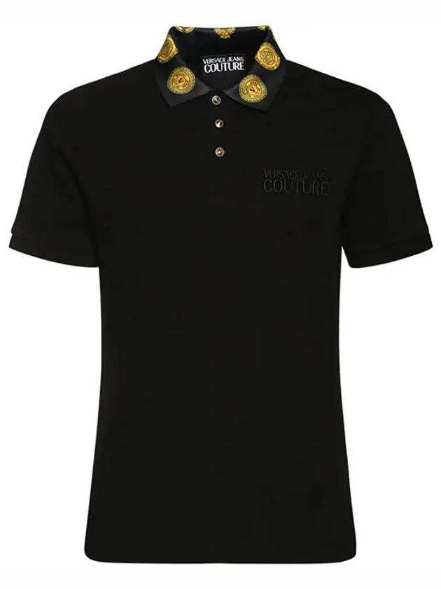 Jeans Couture VEMBLEM Cotton Pique Polo TShirt - VERSACE - BALAAN 1