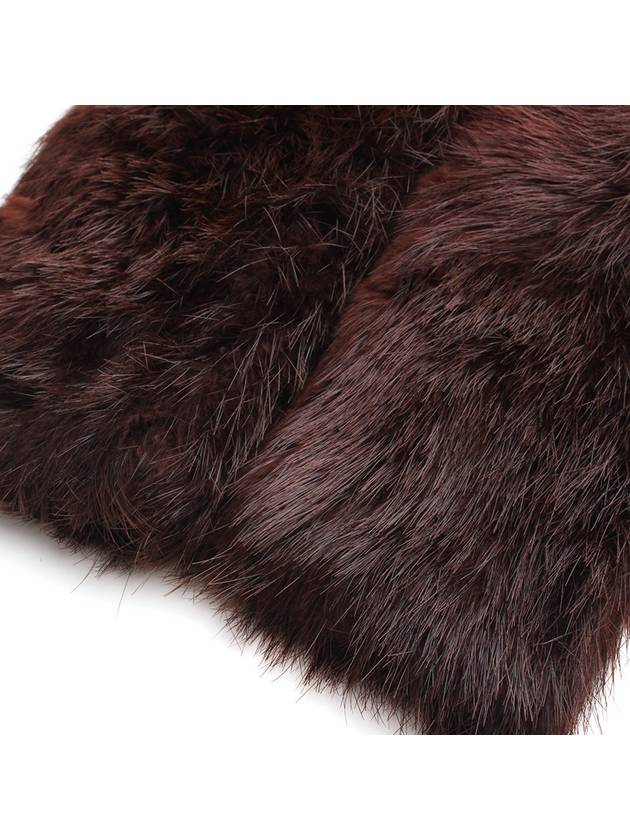 Red brown fur wrist tosh warmer - PRADA - BALAAN 5