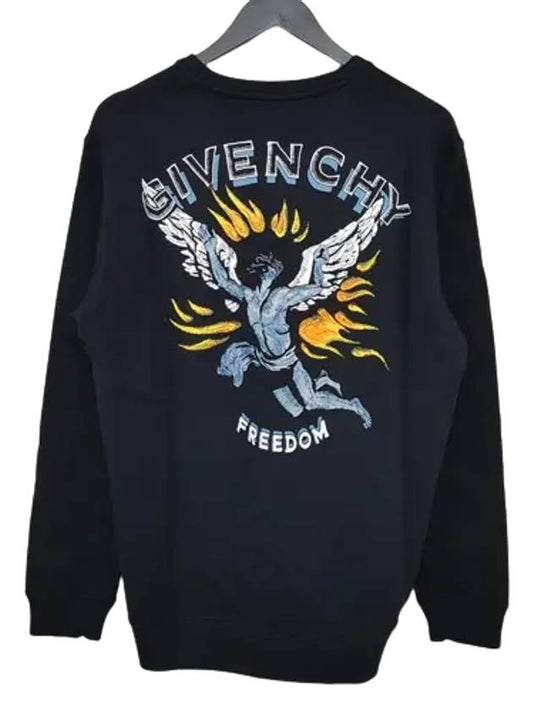 Freedom Angel Graphic Logo Sweatshirt Black - GIVENCHY - BALAAN 2