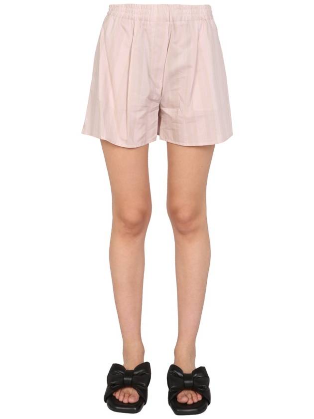 STRIPED PATTERN SHORTS - OFF WHITE - BALAAN 1