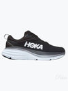 Women's Bondi 8 Wide Low Top Sneakers Black - HOKA ONE ONE - BALAAN 2