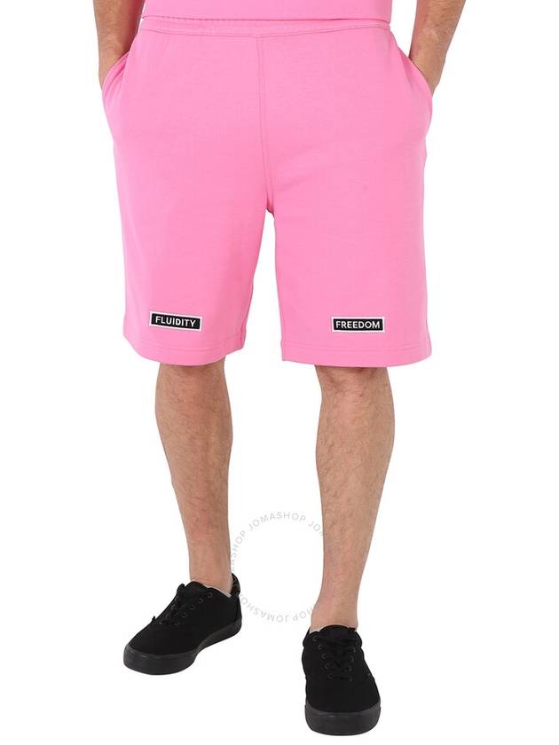 Burberry Men's Bubblegum Pink Jersey Shorts, Size Large - BURBERRY - BALAAN 1