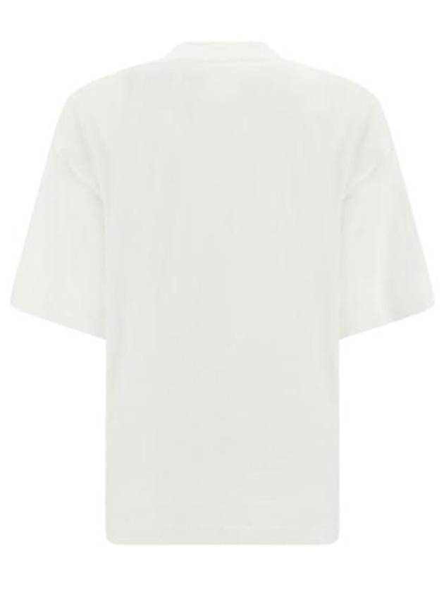 Logo Cotton Short Sleeve T-Shirt White - MARNI - BALAAN 3