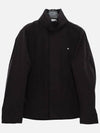 Stellina 3L Bio Based Nylon High Neck Zip-Up Jacket Black - STONE ISLAND - BALAAN 4