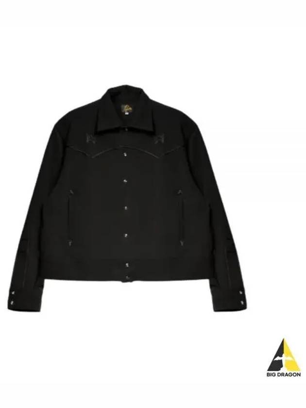 24 Piping Cowboy Jac Black OT136 Jacket - NEEDLES - BALAAN 1