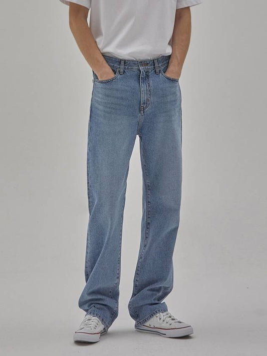 Denim Comfort Long Straight Pants Indigo - CORK - BALAAN 1