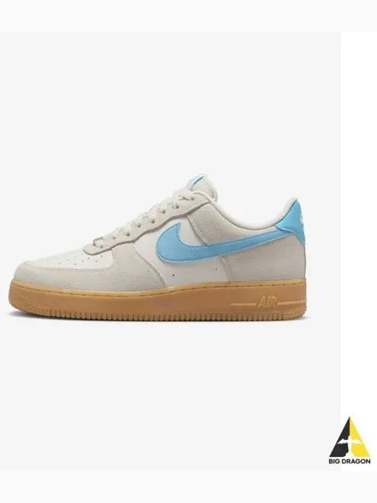 Air Force 1 07 LV8 M Phantom Gum Yellow Summit White Baltic Blue FQ8714 003 - NIKE - BALAAN 1