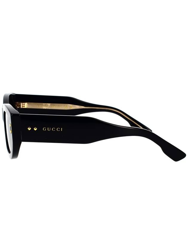 Rectangle Acetate Sunglasses Black - GUCCI - BALAAN 4