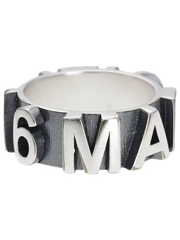 MM6 embossed logo ring - MAISON MARGIELA - BALAAN 1