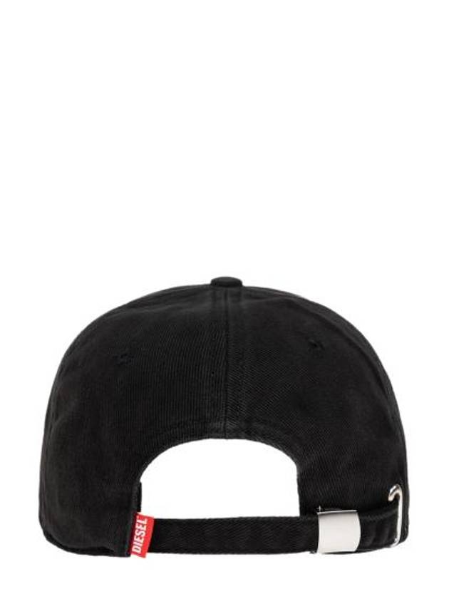 Corry Jacq Wash Logo Patch Base Ball Cap Black - DIESEL - BALAAN 3