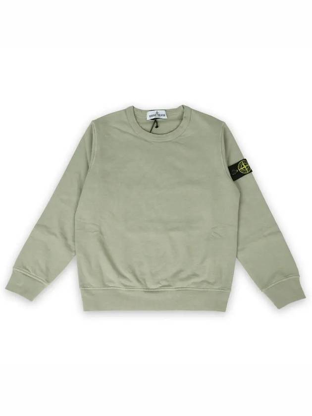 Stone Kids Waffen Patch Crew Neck Sweatshirt Light Khaki K1S16 6100011S0040 V0068 10 12A - STONE ISLAND - BALAAN 1