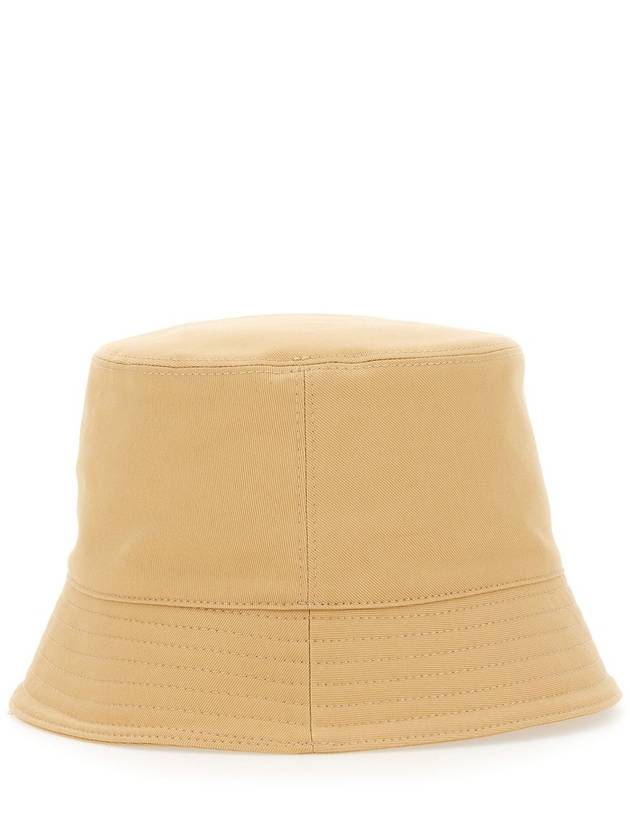 Embroidered Logo Cotton Bucket Hat Beige - MARNI - BALAAN 3