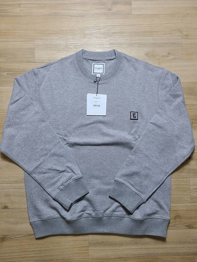 Back Logo Print Crew Neck Sweatshirt Grey - WOOYOUNGMI - BALAAN 5