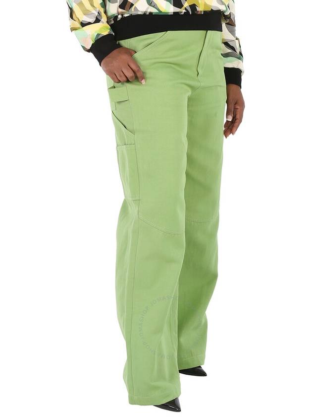 Petar Petrov Ladies Green Cotton Ramie Blend Genaro Trousers, Brand Size 40 (US Size 6) - PETAR PETROV - BALAAN 2