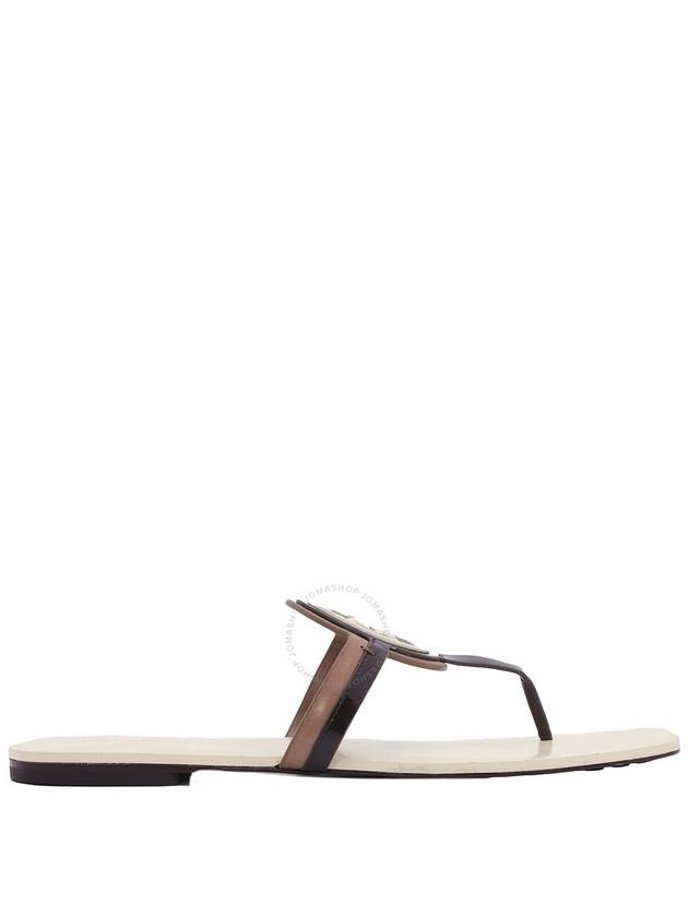 Tory Burch Miller Bombe Leather Thong Sandals, Size 7 - TORY BURCH - BALAAN 1