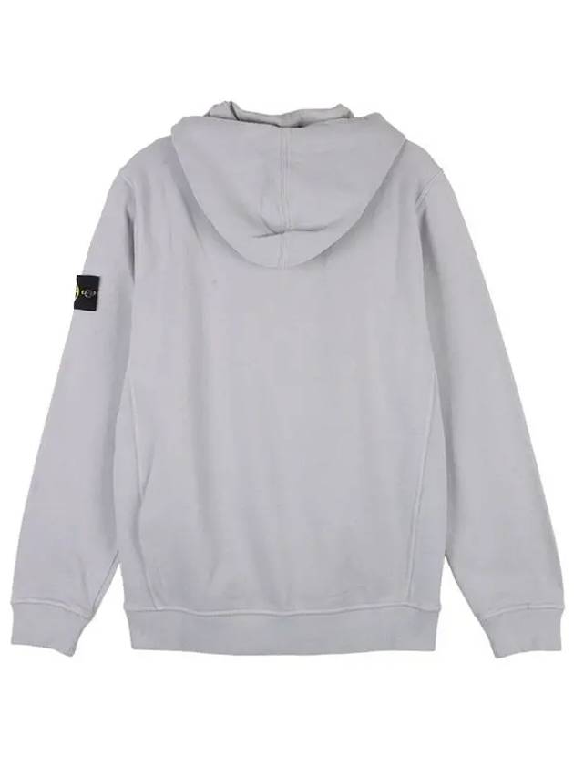 Wappen Patch Brushed Cotton Fleece Hoodie Grey - STONE ISLAND - BALAAN 3