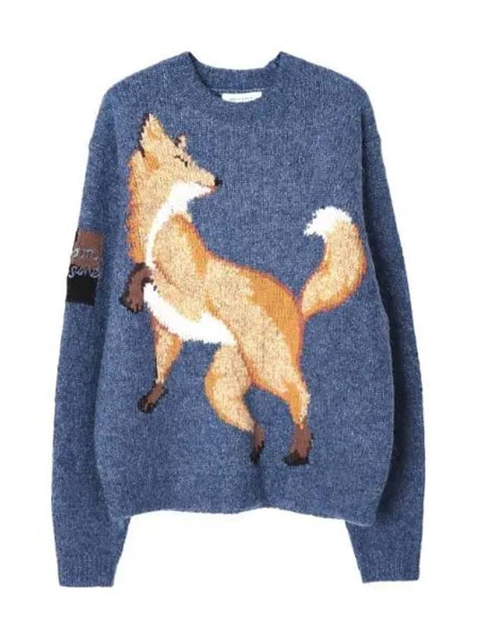 Fox Intarsia Comfort Jumper Men s Knit - MAISON KITSUNE - BALAAN 1