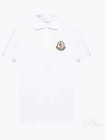 8A00005 89A16 00A Big Logo Patch Polo Shirt - MONCLER - BALAAN 1