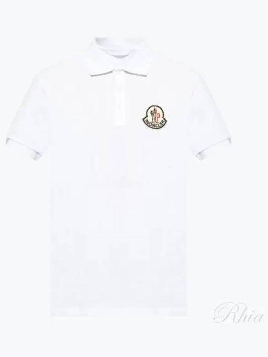 8A00005 89A16 00A Big Logo Patch Polo Shirt - MONCLER - BALAAN 1