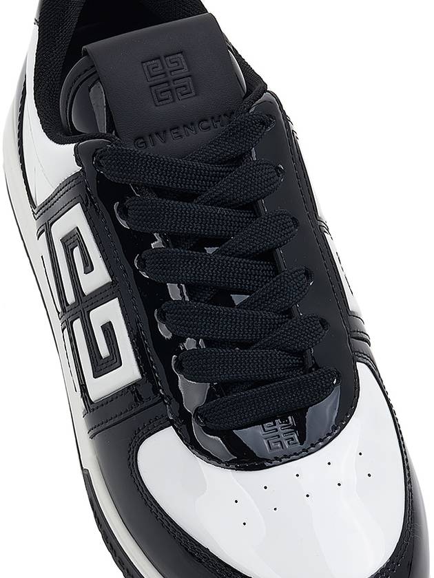 G4 Patent Leather Low Top Sneakers Black White - GIVENCHY - BALAAN 9