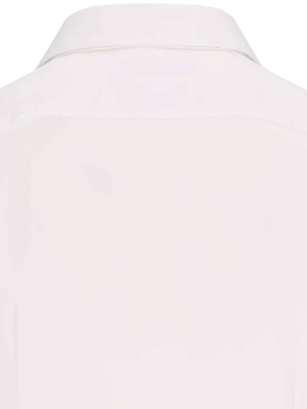 Stretch Cotton Poplin Long Sleeve Shirt White - GUCCI - BALAAN 5