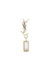 Monogram Logo Earrings Gold - SAINT LAURENT - BALAAN 2