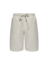 Organic Cotton Fleece Shorts Heather Ash Grey - AMI - BALAAN 1