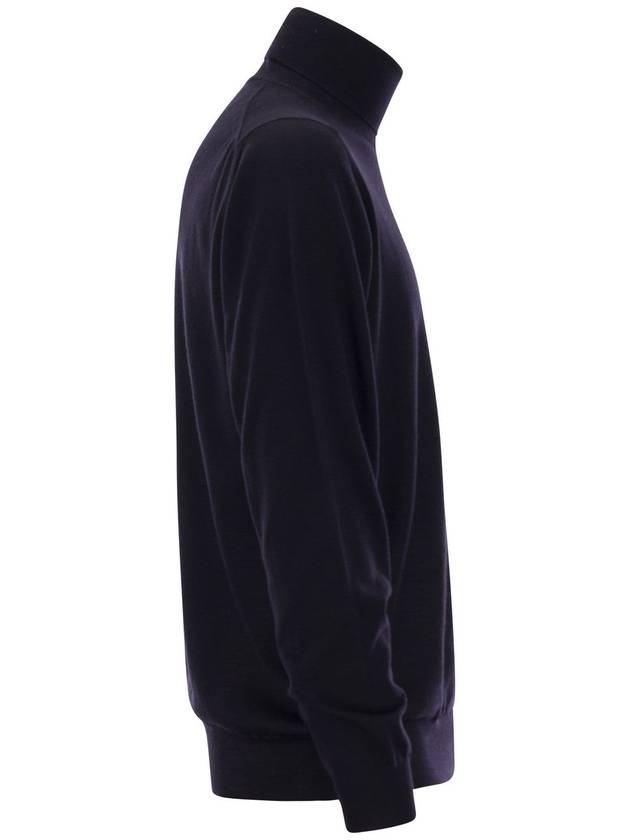 Men s Classic Turtleneck Navy - FEDELI - BALAAN 4