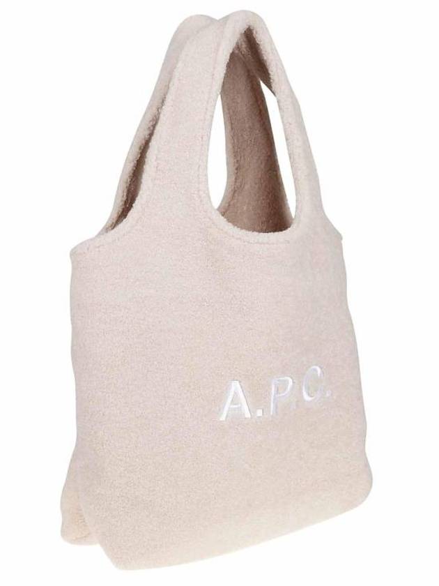 Ninon Shearling Horizontal Tote Bag Beige - A.P.C. - BALAAN 4