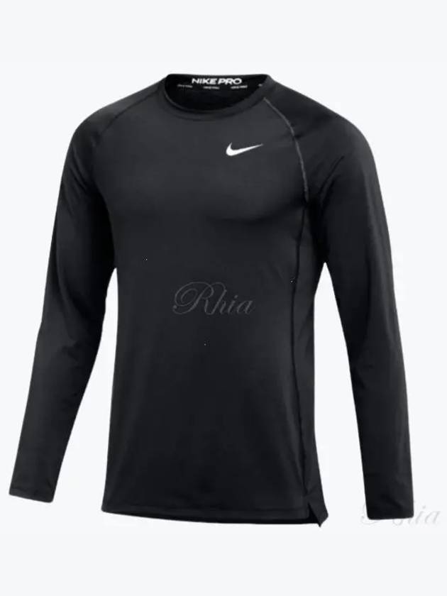 Pro Slim Long Sleeve T-Shirt Black - NIKE - BALAAN 2