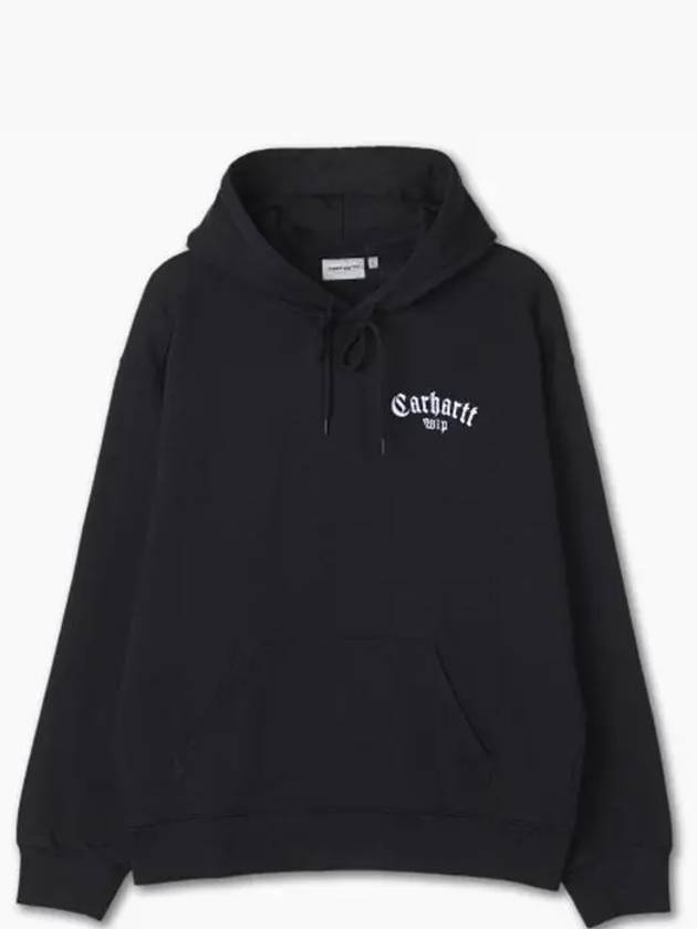 Onyx script logo embroidered hoodie - CARHARTT WIP - BALAAN 2