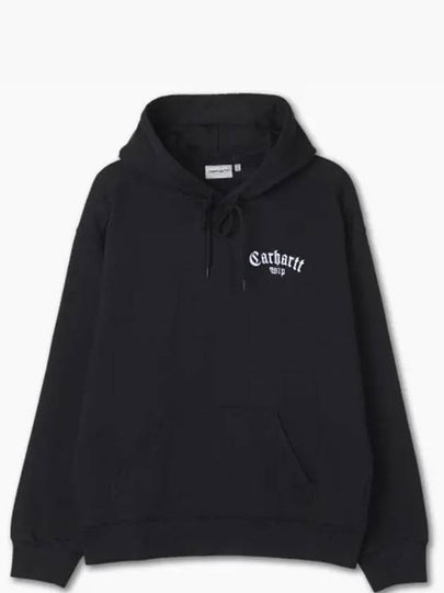 Onyx script logo embroidered hoodie - CARHARTT WIP - BALAAN 2