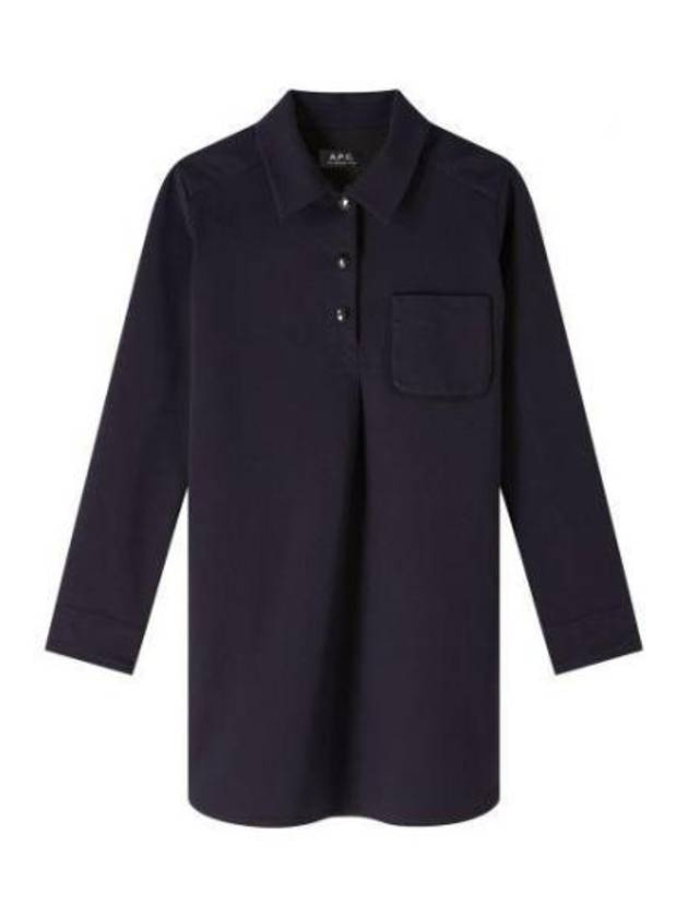 Maitena Short Dress Dark Navy Blue - A.P.C. - BALAAN 2