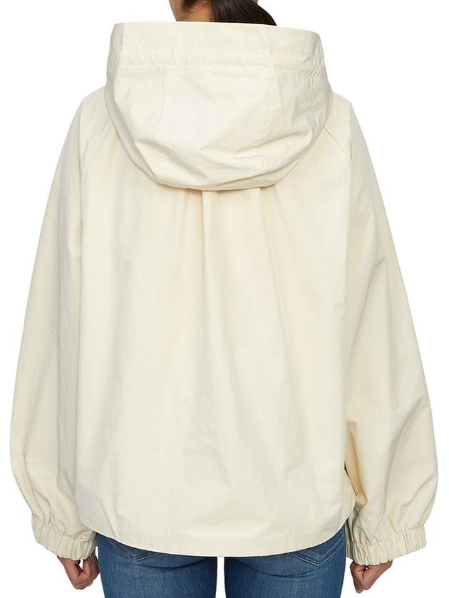 Pariseo Hooded Windbreaker Ivory - MAX MARA - BALAAN 5