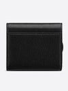 Saddle Lotus Goatskin Half Wallet Black - DIOR - BALAAN 5