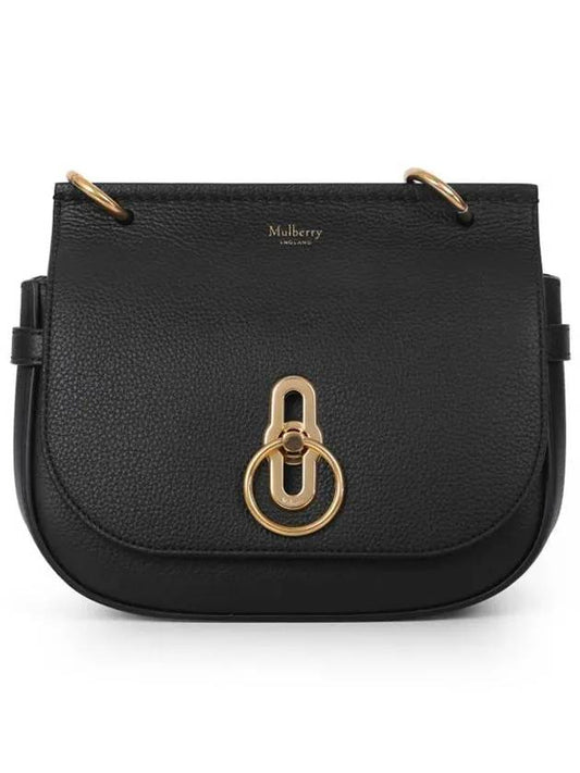 Amberley Classic Satchel Small Grain Shoulder Bag Black - MULBERRY - BALAAN 2