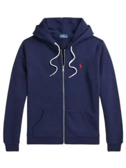 Pony Logo Zip-Up Hoodie Navy - POLO RALPH LAUREN - BALAAN 2