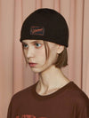 Logo Label Beanie Dark Brown - UNALLOYED - BALAAN 3