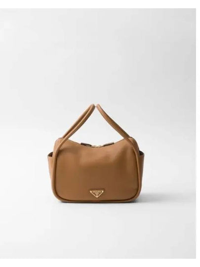 Darling Leather Hand Tote Bag Caramel - PRADA - BALAAN 2